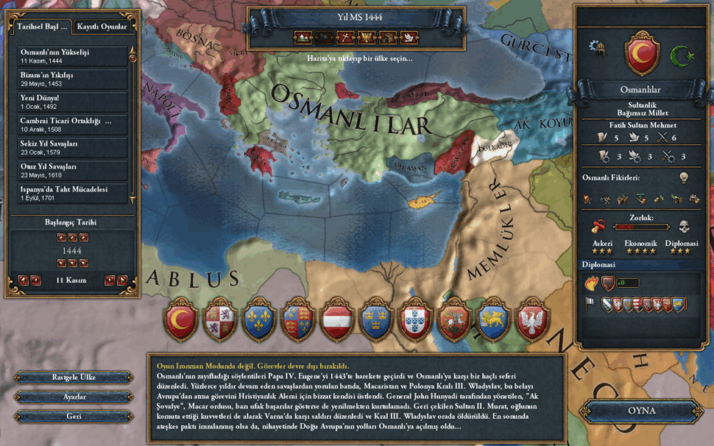 Europa Universalis IV Türkçe Yama